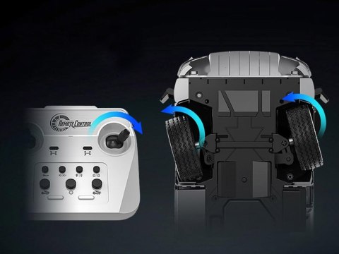 EE Mercedes Arocs METALOWA wywrotka sterowana EE ruchoma naczepa 1:20 RC0667