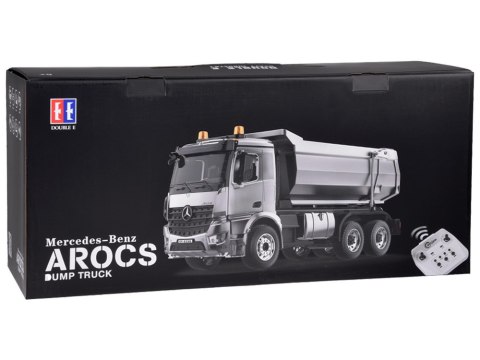 EE Mercedes Arocs METALOWA wywrotka sterowana EE ruchoma naczepa 1:20 RC0667
