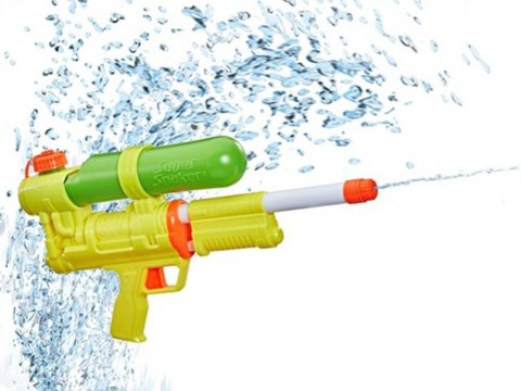 Hasbro Super poręczny pistolet na wodę dla dzieci żółty Nerf Soa XP50 ZA5185