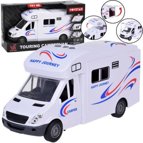 JOKOMISIADA Auto Kempingowe Podróżne Kamper światło dźwięk Otwierane drzwi dach ZA5218