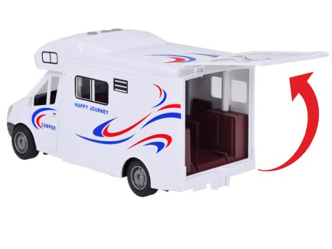 JOKOMISIADA Auto Kempingowe Podróżne Kamper światło dźwięk Otwierane drzwi dach ZA5218