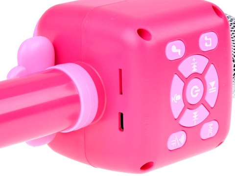 JOKOMISIADA Bezprzewodowy Mikrofon dla dzieci KARAOKE nagrywanie Bluetooth IN0168