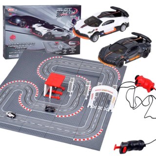 JOKOMISIADA Bugatti Wyścigowy Tor z Klocków 2 Auta na Pilota! Super zabawa RC0664