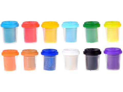 JOKOMISIADA Ciastolina Zestaw plastyczny 12 sztuk kolorowa masa plastyczna ZA5176