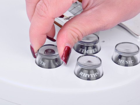 JOKOMISIADA Gitara Elektryczna z paskiem Muzyczna Zabawka dla Dziecka IN0170