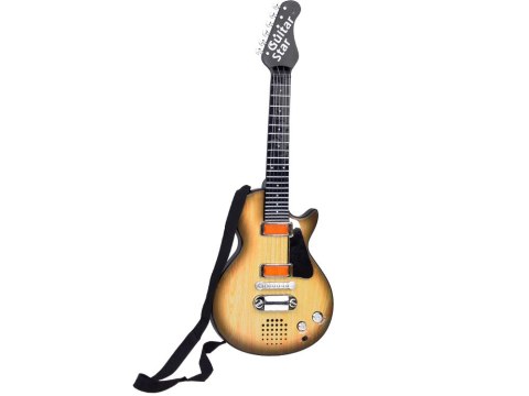 JOKOMISIADA Gitara elektryczna zabawka dla dziecka melodie światło + pasek IN0169 JA
