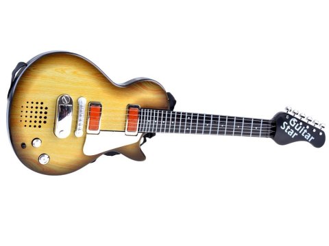 JOKOMISIADA Gitara elektryczna zabawka dla dziecka melodie światło + pasek IN0169 JA