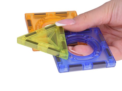 JOKOMISIADA Klocki Magnetyczne 3D Zbuduj Duży świecący Tor Kulkowy 142 ele ZA5238