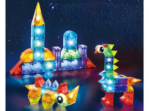 JOKOMISIADA Klocki magnetyczne 3D Podświetlane klocki magnetyczne 64 ele ZA5240