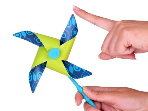 JOKOMISIADA Kolorowe wiatraki wiatrak 2 sztuki wiatraczek ozdoba ZA5214