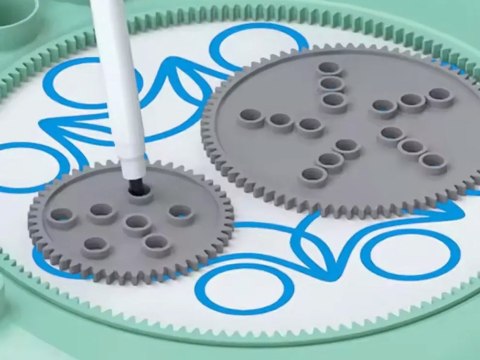 JOKOMISIADA Kreatywny zestaw Tablica artystyczna 3w1 Spirograf Graffiti Rysunek TA0109