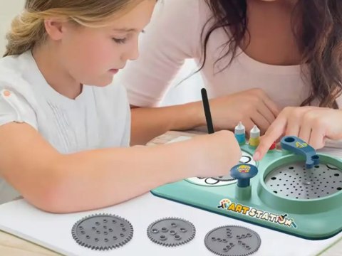 JOKOMISIADA Kreatywny zestaw Tablica artystyczna 3w1 Spirograf Graffiti Rysunek TA0109