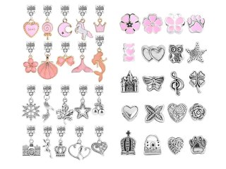 JOKOMISIADA Kreatywny zestaw do robienia bransoletek CHARMS koraliki ZA5206