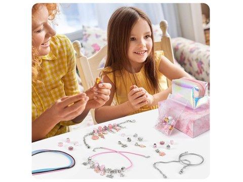 JOKOMISIADA Kreatywny zestaw do robienia bransoletek CHARMS koraliki ZA5206