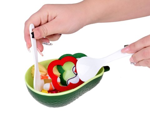 JOKOMISIADA MIĘKKI Zestaw do robienia sałatki Materiałowe warzywa Awokado ZA5243