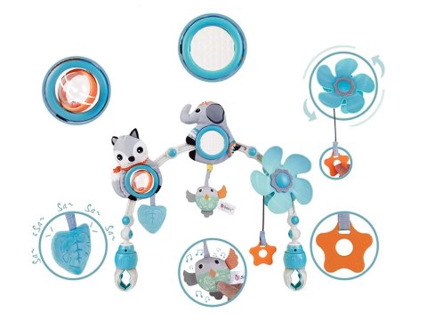 JOKOMISIADA Pałąk Zawieszka do łóżeczka interaktywna sensoryczna dla niemowląt ZA5211