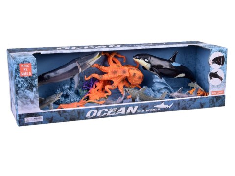 JOKOMISIADA SERIA ZWIERZĘTA MORSKIE Zestaw figurek rekin krab orka ośmiornica ZA5175