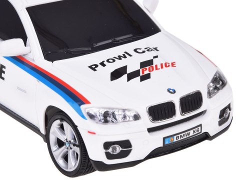 JOKOMISIADA Sportowy radiowóz BMW X6 auto sterowane na pilota RC0660 BI