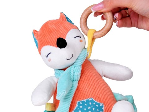 JOKOMISIADA Uroczy Lisek Zawieszka do wózka + grzechotka dla niemowlaka ZA5213