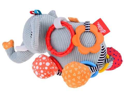 JOKOMISIADA Uroczy Słonik Zawieszka do wózka + grzechotka dla niemowlaka ZA5212