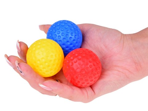 JOKOMISIADA Zestaw do gry Mini Golf kije + piłki + stojak na kółkach dla dzieci SP0804