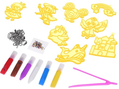 JOKOMISIADA Zestaw kreatywny do tworzenia breloczków Zrób to Sam Szablony Farby ZA5208