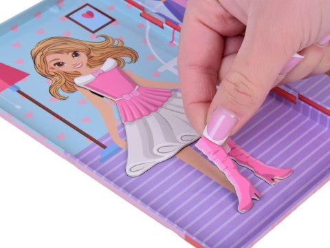 Producent niezdefiniowany Układanka magnetyczna Ubierz Lalę w wyjątkowe stylizacje ZA5198