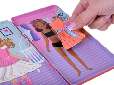 Producent niezdefiniowany Układanka magnetyczna Ubierz Lalę w wyjątkowe stylizacje ZA5198