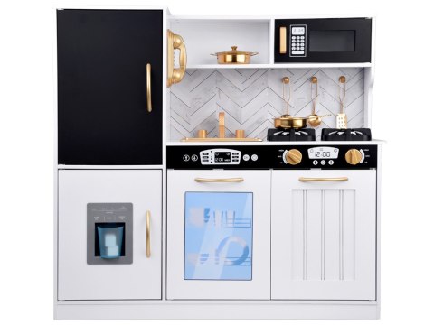 JOKOMISIADA Duża kuchnia drewniana dla dzieci lodówka piekarnik kostkarka zlew ZA5269