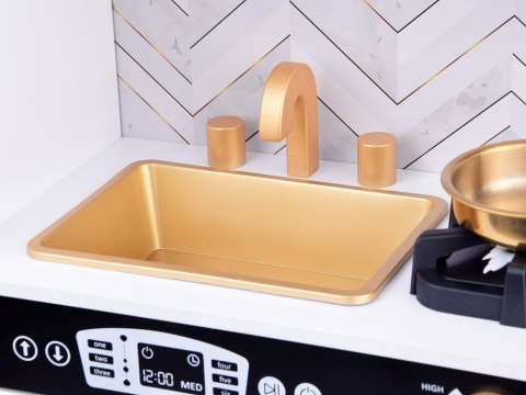 JOKOMISIADA Duża kuchnia drewniana dla dzieci lodówka piekarnik kostkarka zlew ZA5269