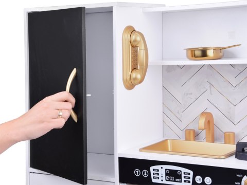 JOKOMISIADA Duża kuchnia drewniana dla dzieci lodówka piekarnik kostkarka zlew ZA5269