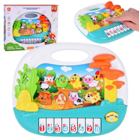 JOKOMISIADA Edukacyjne Pianinko Interaktywne Organki ze Zwierzątkami Farma ZA5331