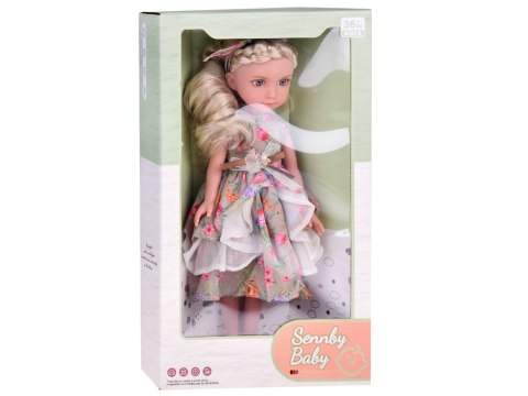 JOKOMISIADA Elegancka LALKA w falbaniastej sukience jak z bajki ZA5313