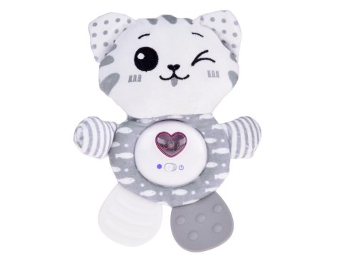 JOKOMISIADA Gryzak zabawka 3w1 Kotek interaktywna maskotka grająca grzechotka ZA5288