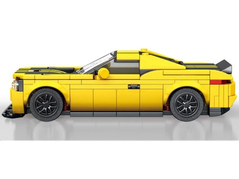 JOKOMISIADA Klocki techniczne 319-elementów + naklejki Żółte Sportowe Auto ZA5260