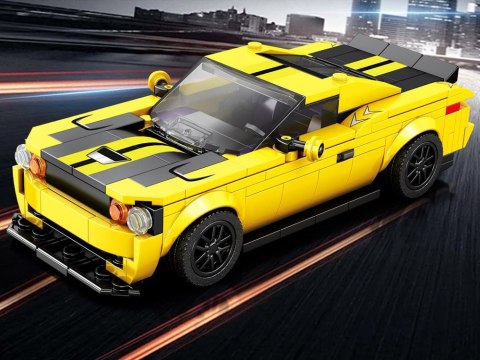 JOKOMISIADA Klocki techniczne 319-elementów + naklejki Żółte Sportowe Auto ZA5260