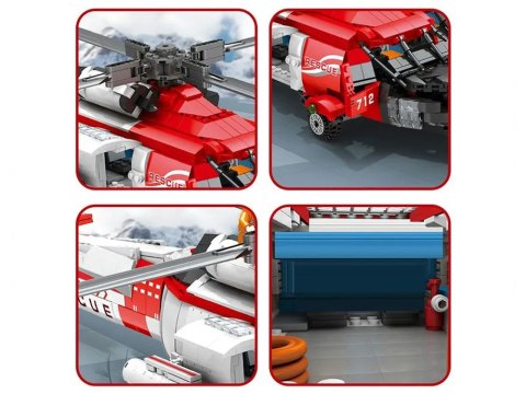 JOKOMISIADA Klocki techniczne SikorskyHH-60J Jayhawk 1137el śmigłowiec lotniczy ZA5302