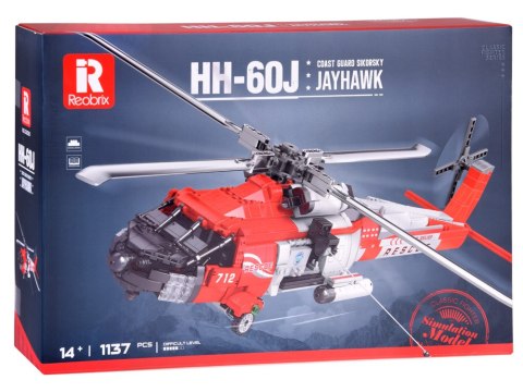 JOKOMISIADA Klocki techniczne SikorskyHH-60J Jayhawk 1137el śmigłowiec lotniczy ZA5302