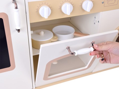 JOKOMISIADA Piękna Duża Kuchnia drewniana dla dzieci Piekarnik Pralka Lodówka ZA5271