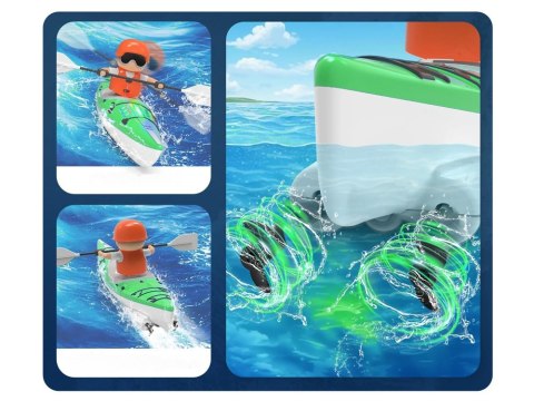 JOKOMISIADA Podświetlany Kajak z Wioślarz Zdalnie Sterowana Przygoda na Wodzie RC0678