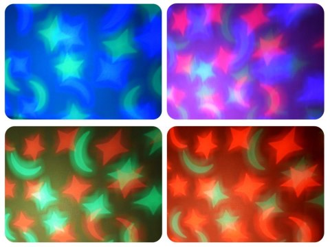 JOKOMISIADA Projektor Pluszowy biały MIŚ Lampka kołysanka dla malucha ZA5289