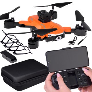 JOKOMISIADA Quadrocopter Latający Dron model zdalnie sterowany składany + pilot RC0681