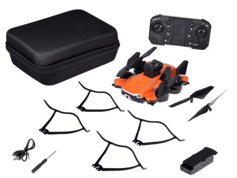 JOKOMISIADA Quadrocopter Latający Dron model zdalnie sterowany składany + pilot RC0681