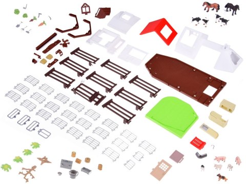 JOKOMISIADA SERIA ZWIERZĘTA FARMA Duży zestaw "WETERYNARZ na wsi" 102 elementy ZA5350