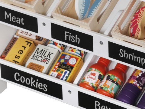 JOKOMISIADA Sklep drewniany dla dzieci Stragan Teatrzyk 2w1 kreatywna zabawa ZA5267