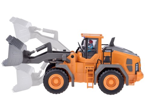 JOKOMISIADA Sterowany SPYCHACZ ruchome ramię światło dźwięk + pilot 2,4GHz RC0686