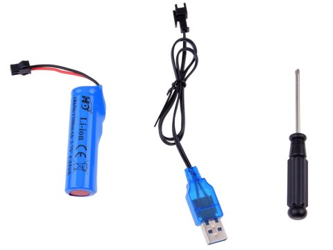 JOKOMISIADA Sterowany SPYCHACZ ruchome ramię światło dźwięk + pilot 2,4GHz RC0686