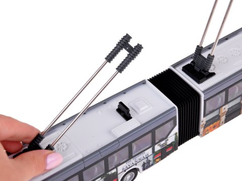 JOKOMISIADA Trolejbus zdalnie sterowany na pilota 36 cm autobus miejscki RC0673