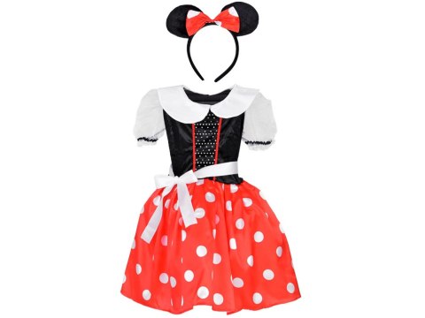 JOKOMISIADA Uroczy Kostium Strój Myszki Minnie dla Dziewczynki przebranie L/XL ZA5280
