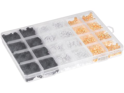 JOKOMISIADA Zestaw Koraliki złote czarne białe Bransoletka Przyjaźni Zrób sam ZA5284